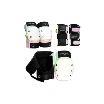 PRO TEC Skateboard Protective Gears Helmet Knee And Elbow Pads Set Composite Material Unisex
