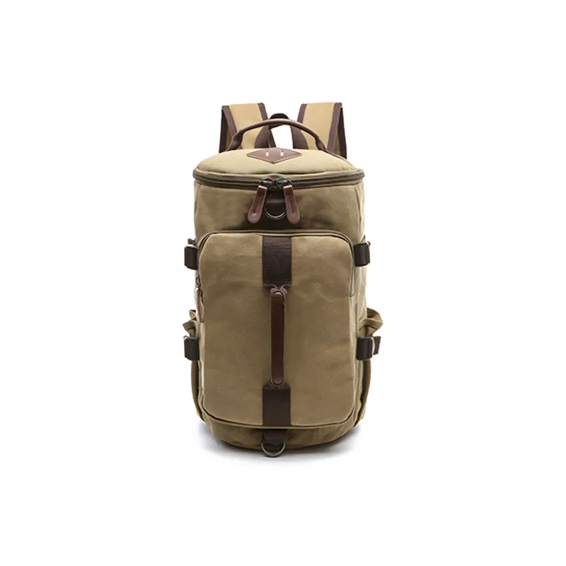 Slazenger Canvas Computer Backpack Shoulder Bag Handbag Regular Men's Black/Gray/Khaki/Army Green/Dark Blue/Coffee-8