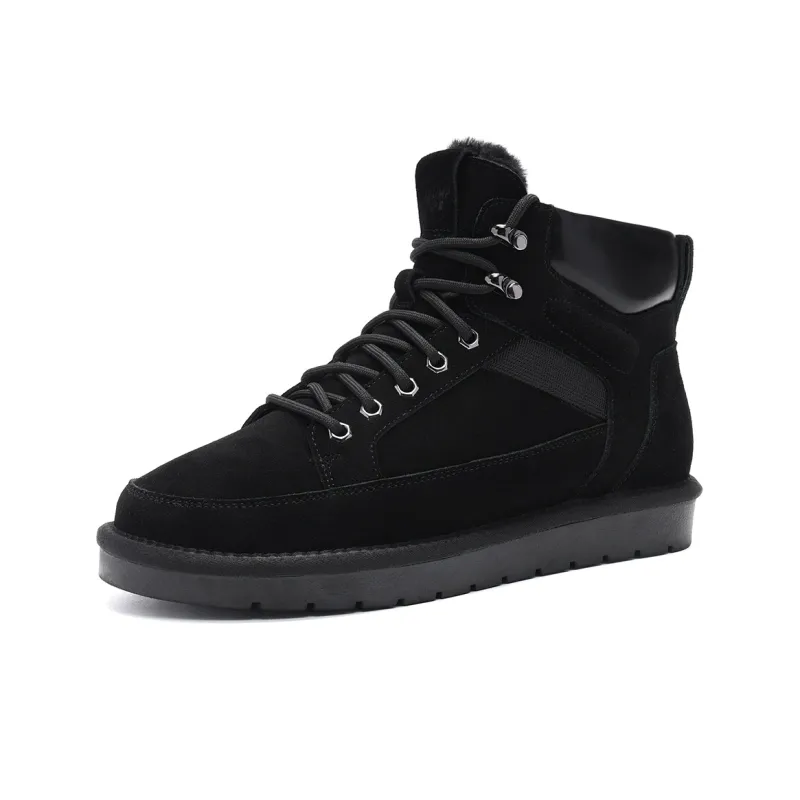 TRUMPPIPE Snow Boots Men's Black-1