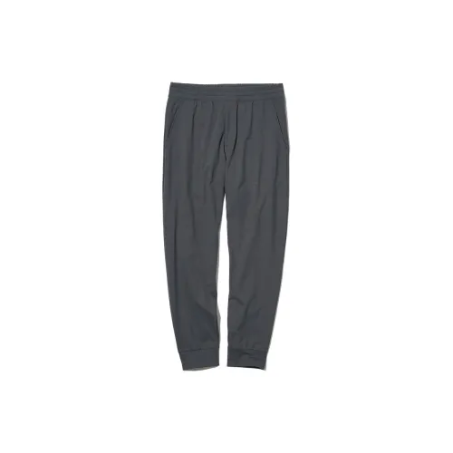 UNIQLO Knitted Sweatpants Unisex Stone Gray