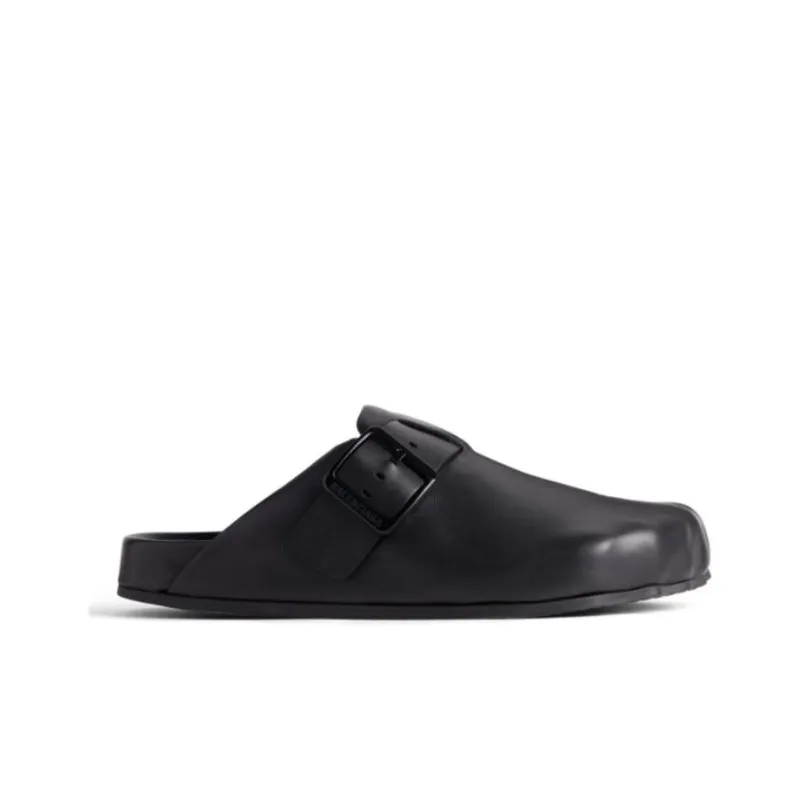 Balenciaga Sunday Leather Clogs 'Black' Women's-1