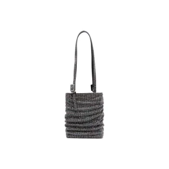 BENEDETTA BRUZZICHES Fabric Shoulder Bag Crossbody Bag Handbag Small Size Women's Black