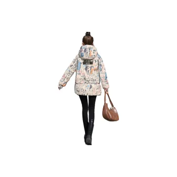 Cypress House Down Jacket Women's White Base Graffiti