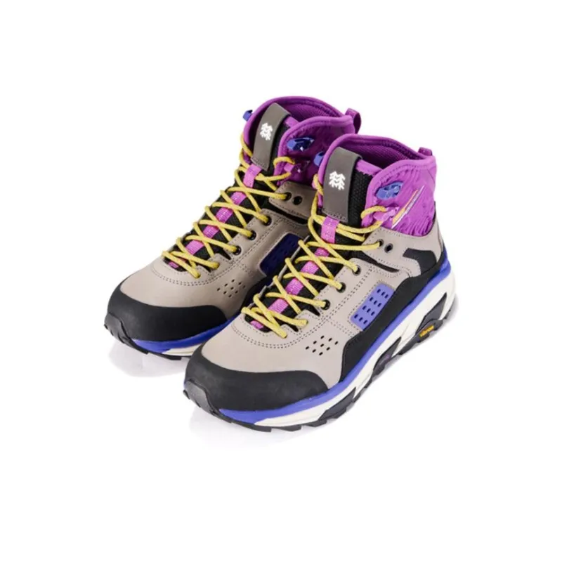 KOLON SPORT Tripod Cushioning Wear-Resistant High-Top Running Shoes Unisex Gray-1