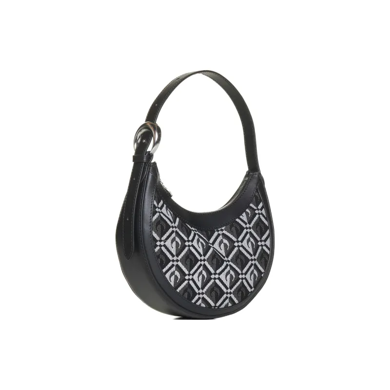 Marine Serre Polyester One Shoulder Handbags Regular Women's Black-2