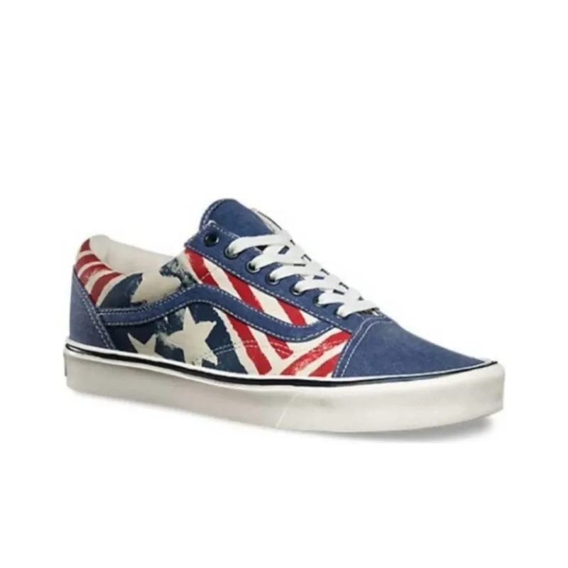 Vans Old Skool Lite Training Shoes 'Blue Red'-1
