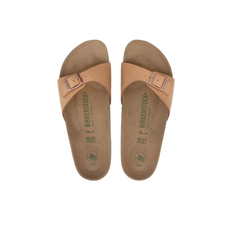 Birkenstock Slide Slippers Unisex Light Brown Narrow-3