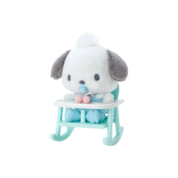 Sanrio Pacha Dogs Rocking Chair Dolls Plush Pendant 7.5cm Height-1