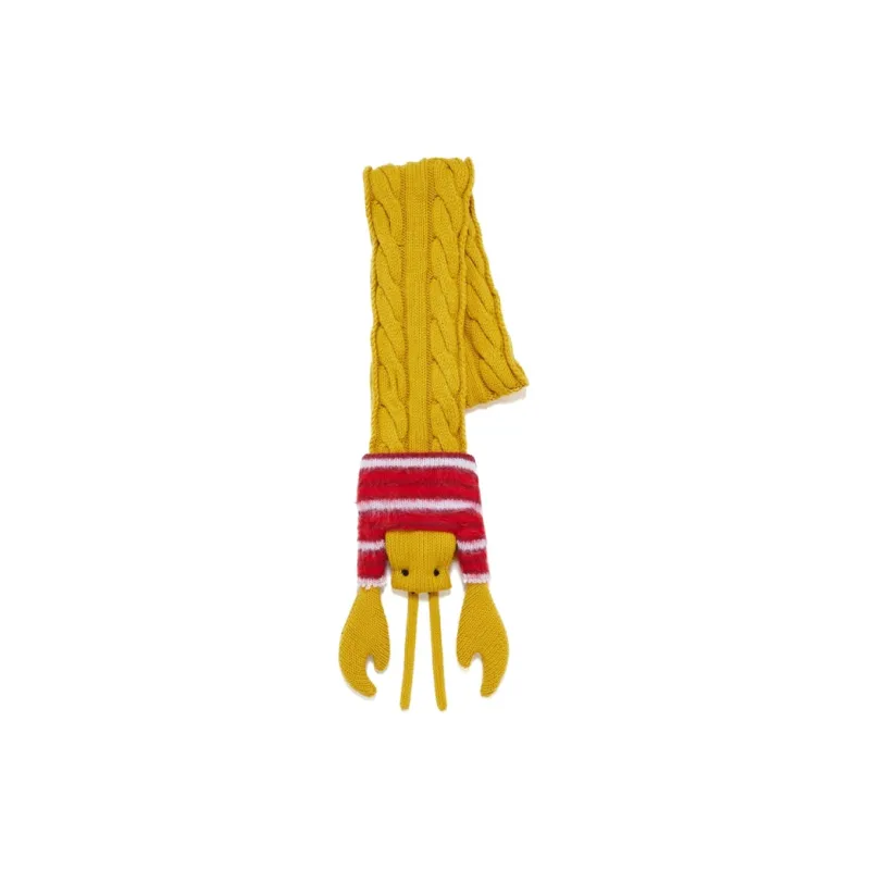 MARNI Lobster motif Cable knit Scarf-0