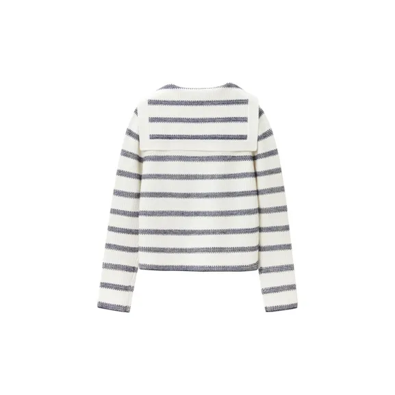 OVV Knitwear Women's Navy Blue Stripes A4-1