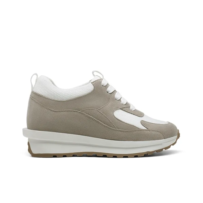 He Jinchang Hermo Collection Slip Resistant Low Top Casual Shoes Women's Khaki-1