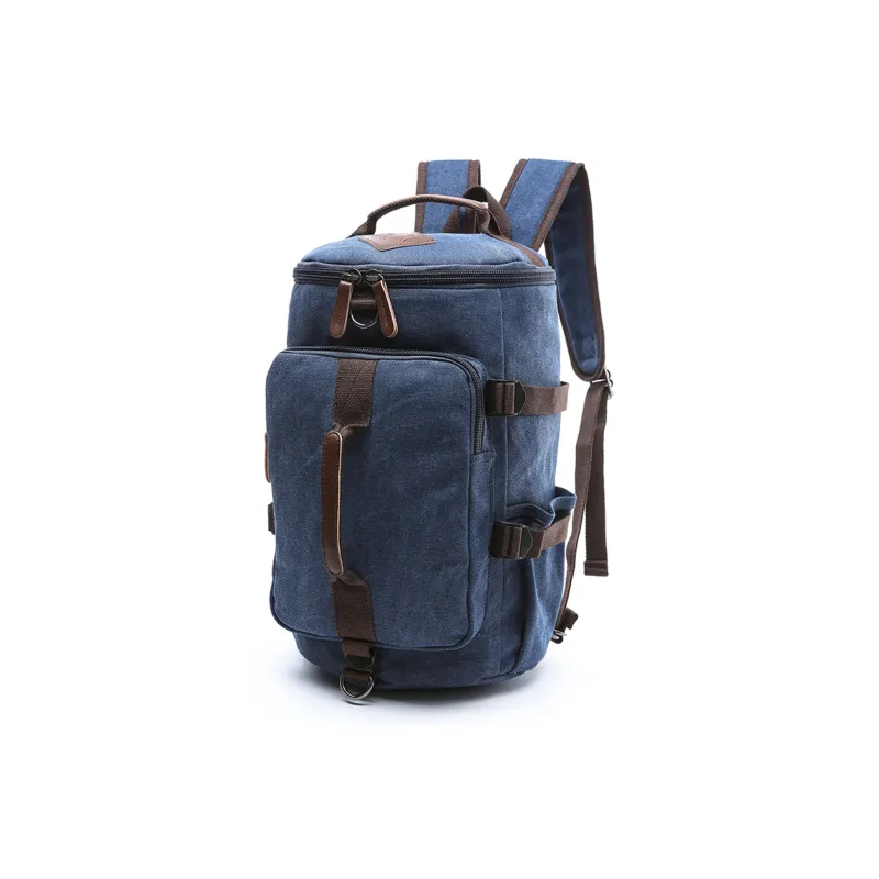 Slazenger Canvas Computer Backpack Shoulder Bag Handbag Regular Men's Black/Gray/Khaki/Army Green/Dark Blue/Coffee-17