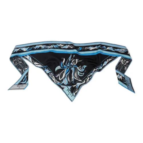 PUCCI Floral Print Silk Scarf