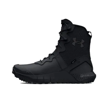 Under Armour Micro G Valsetz Leather Waterproof Zip Tactical Boots 'Black'