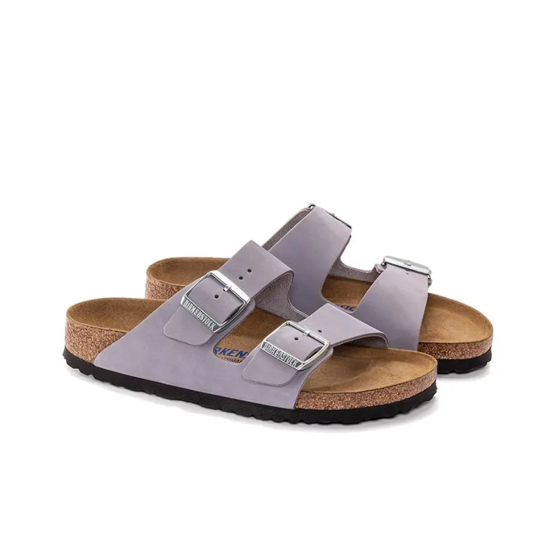 Birkenstock Arizona Slide Slippers Women's Dusty Purple Regular-2