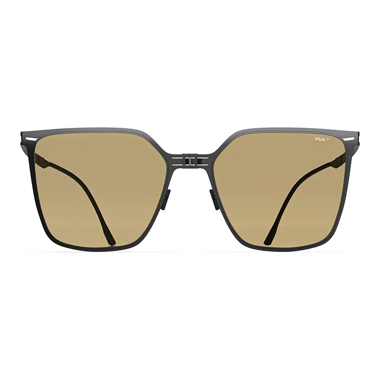 FILA Alloy Square Sunglasses Unisex Stone Gray, Coconut Brown, Starry Blue-8