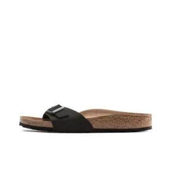 Birkenstock Madrid Vegan Slide Slippers Unisex Black Regular