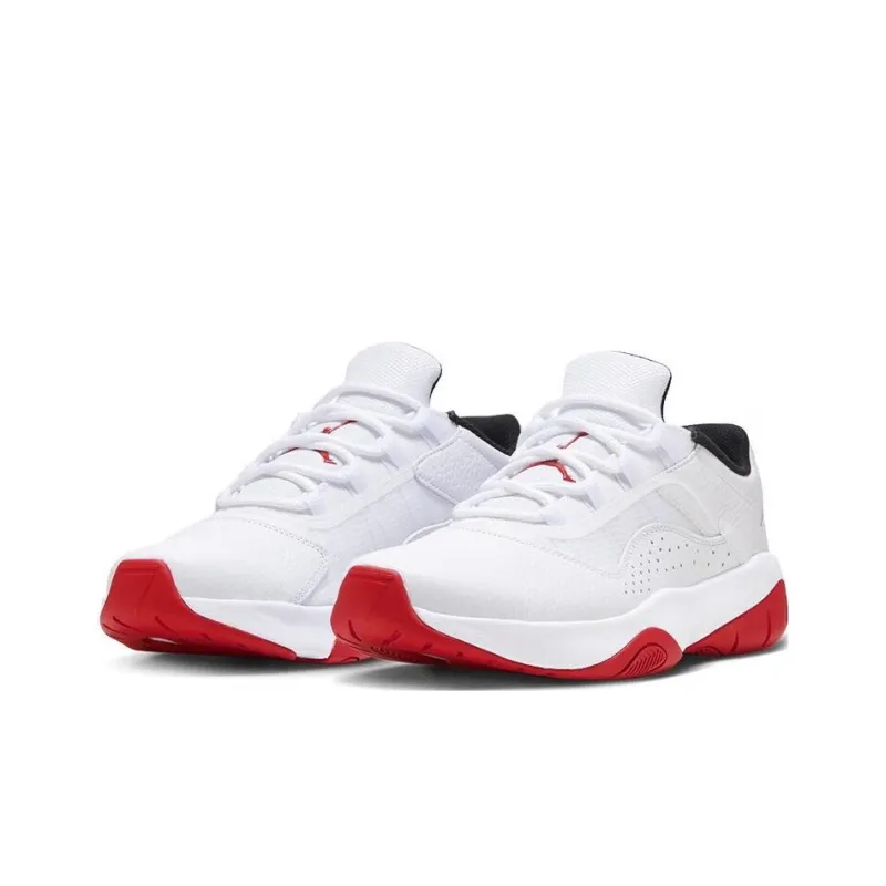 Jordan 11 CMFT Low 'White Varsity Red'-2