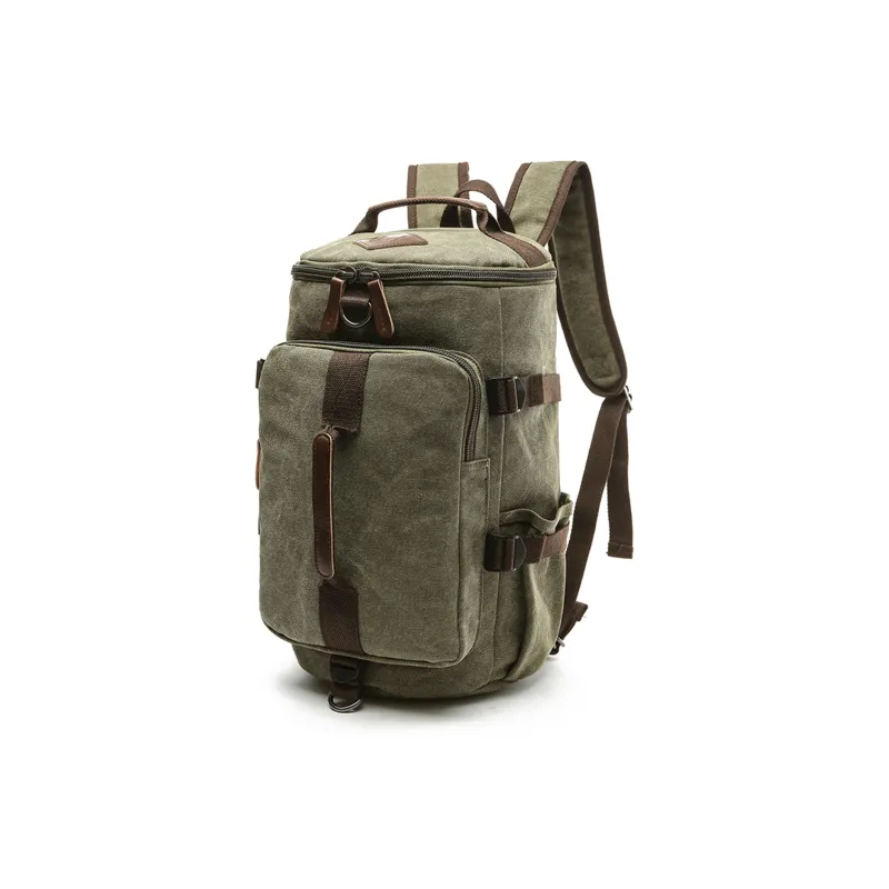 Slazenger Canvas Computer Backpack Shoulder Bag Handbag Regular Men's Black/Gray/Khaki/Army Green/Dark Blue/Coffee-13