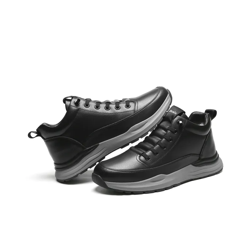 SOBB Low Top Skateboard Shoes 3.3cm Men's Black-3