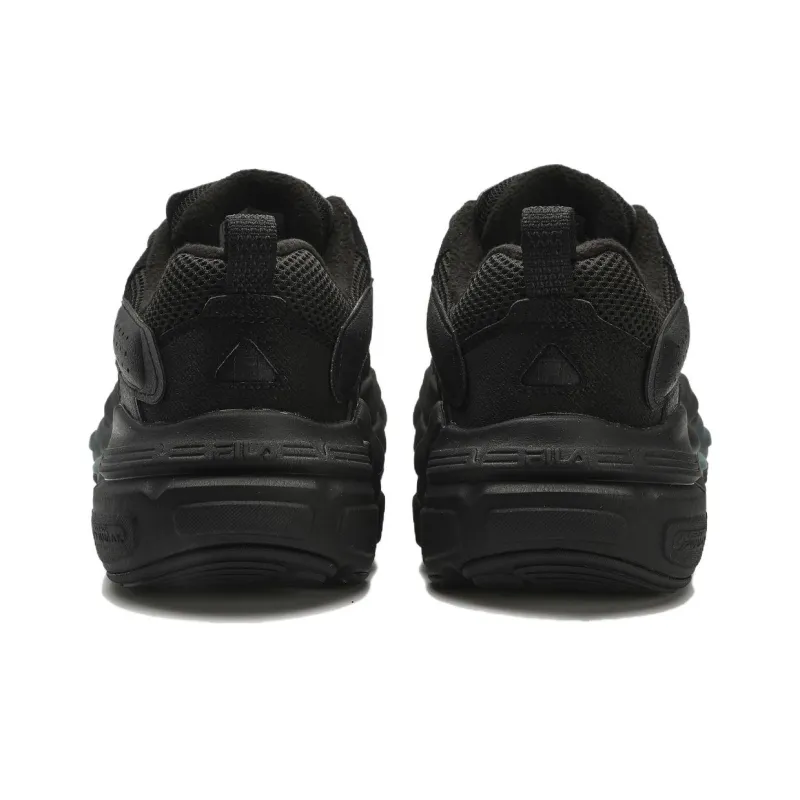 FILA ET Anti Slip Wear Resistant Low Top Running Shoes Men's Black-4
