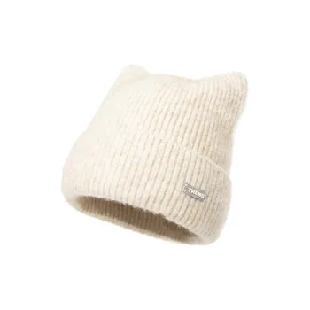 Fancet Studios Polyamide Beanies Women's Almond Beige