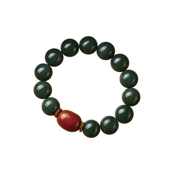 Moonstone Edge Bracelets Green Jade Unisex