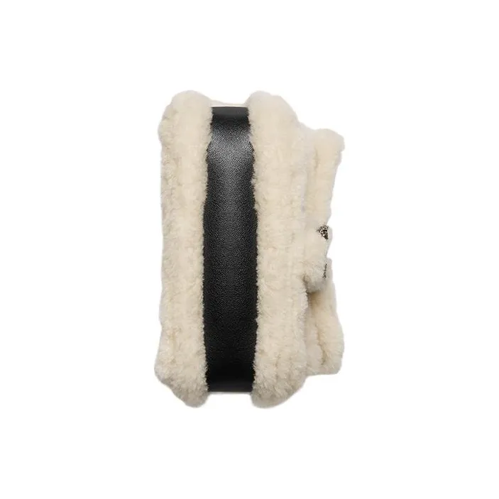 GUCCI Dionysus Shearling Bonded Leather Shoulder Bag Crossbody Bag Handbag Mini Women's Black-4