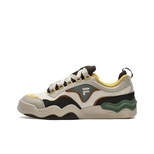 FILA Cushioning, Wear Resistant Low Top Skateboard Shoes Men's Champagne
