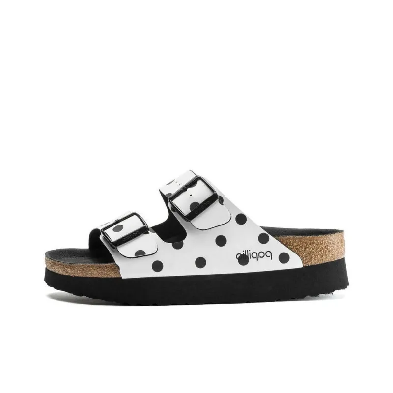 Birkenstock Slide Slippers Women's White Black-0