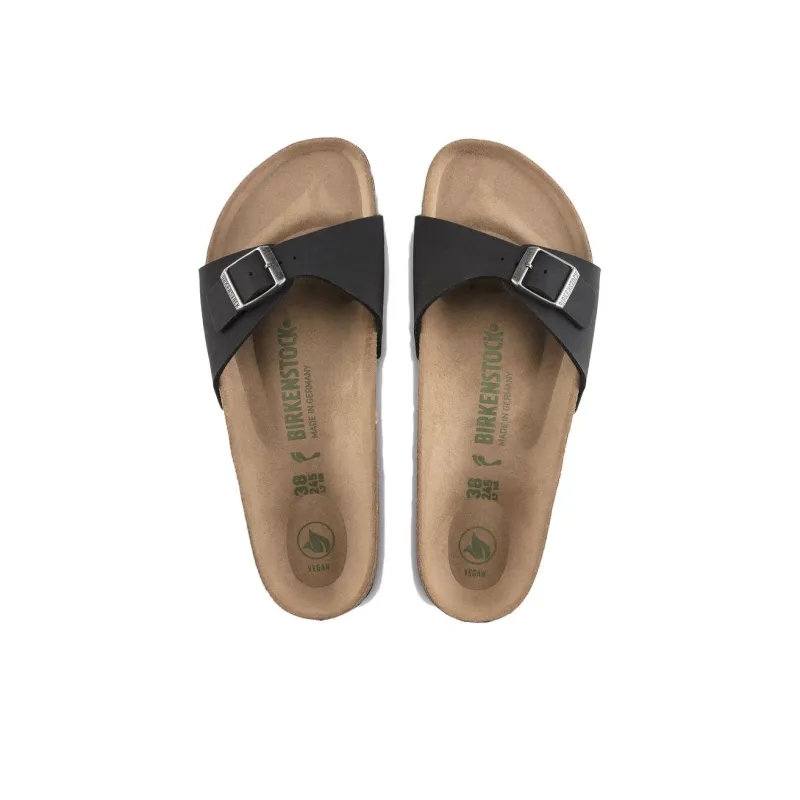 Birkenstock Madrid Vegan Slide Slippers Unisex Black Regular-4