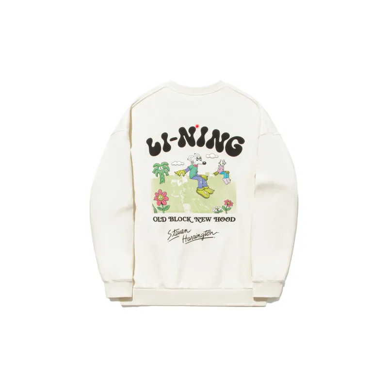 LiNing Li Ning X Steven Harrington Sweatshirts Men Ecru-1