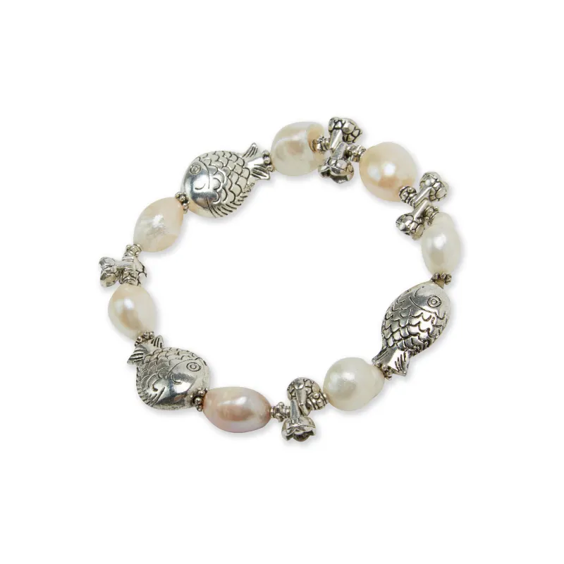 SALTY PUMPKIN Freshwater Pearl Pearl Bracelets Unisex-1