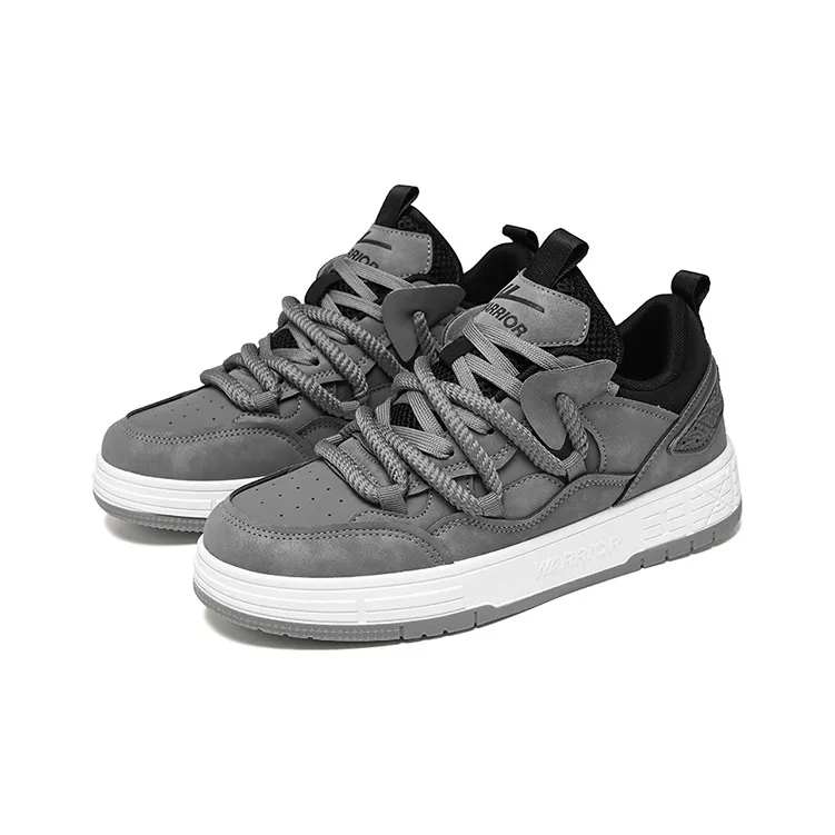Warrior Height Increasing, Abrasion Resistant, Lightweight, And Breathable Low Top Skateboard Shoes Unisex-2
