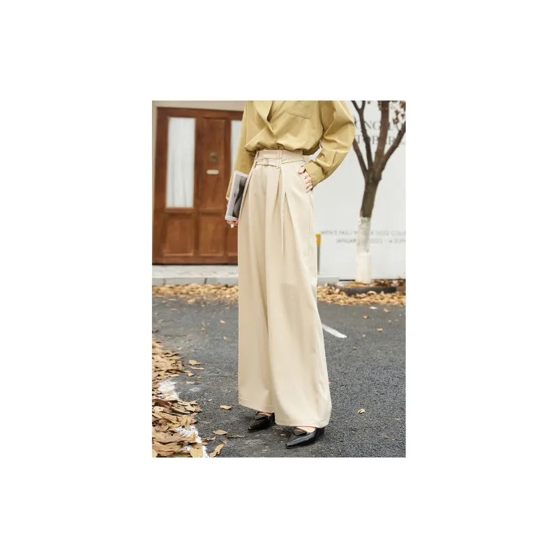 MISHOW Suit Trousers Women's Beige Apricot-5
