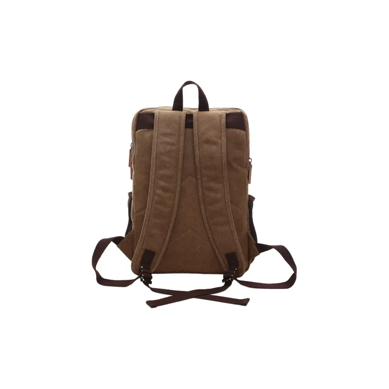 Slazenger Canvas With Leather 15.6 Inch Laptop Backpack Regular Unisex Multicolor-14