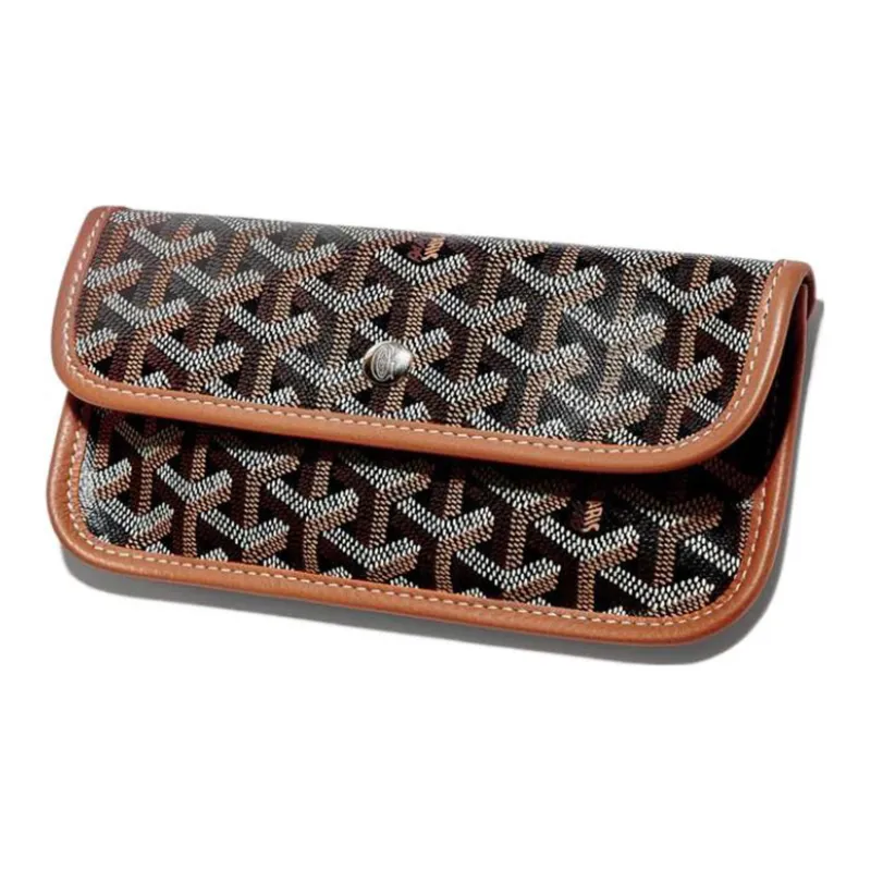 GOYARD Bohème Hobo Canvas With Leather Shoulder Bag Combo Bag Shoulder Bags Women's Tan With Orange Small Heart Design-3
