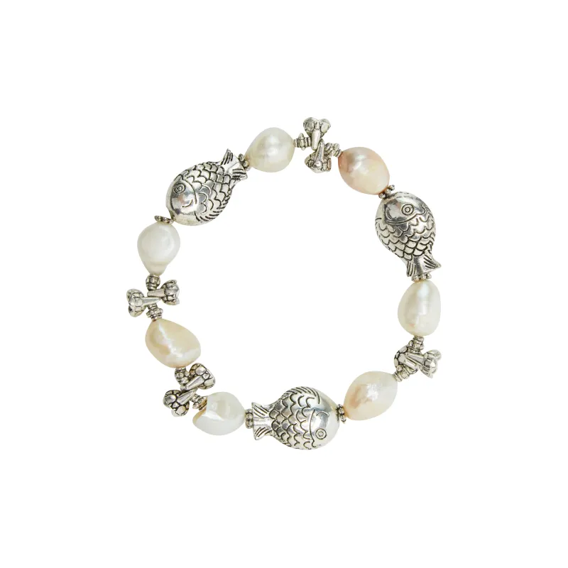 SALTY PUMPKIN Freshwater Pearl Pearl Bracelets Unisex-0