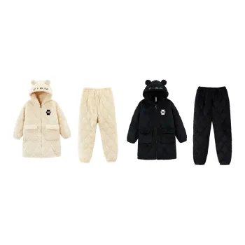 QINZUIMAO Home Suit Amber White Ink Black