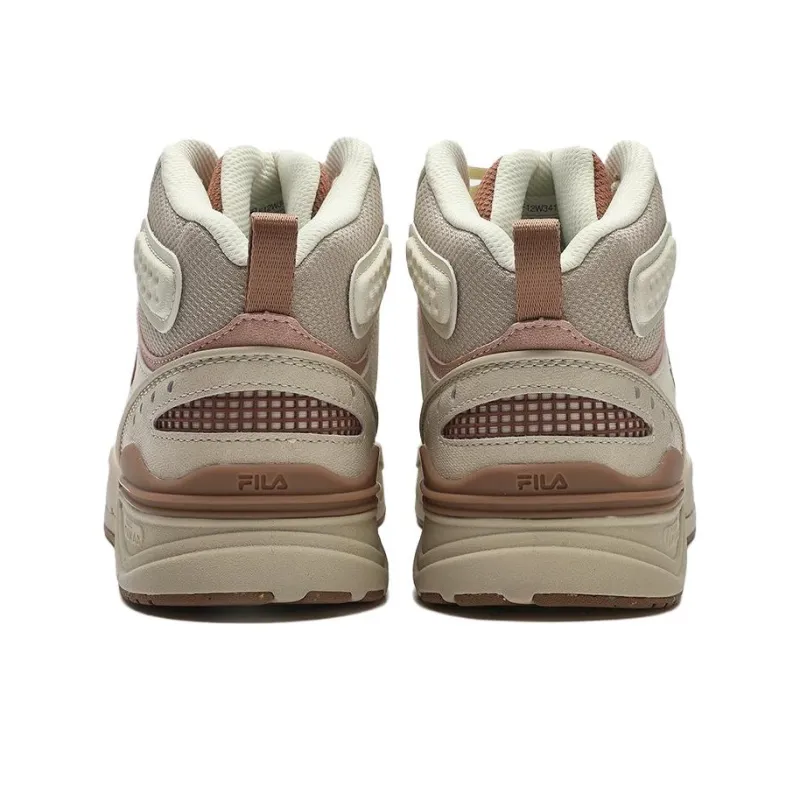 FILA Slam Mid Skate Shoes 'White Beige Brown' Women's-1