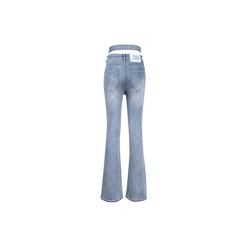 FRAIL STATE Jeans Women's Navy Blue-1