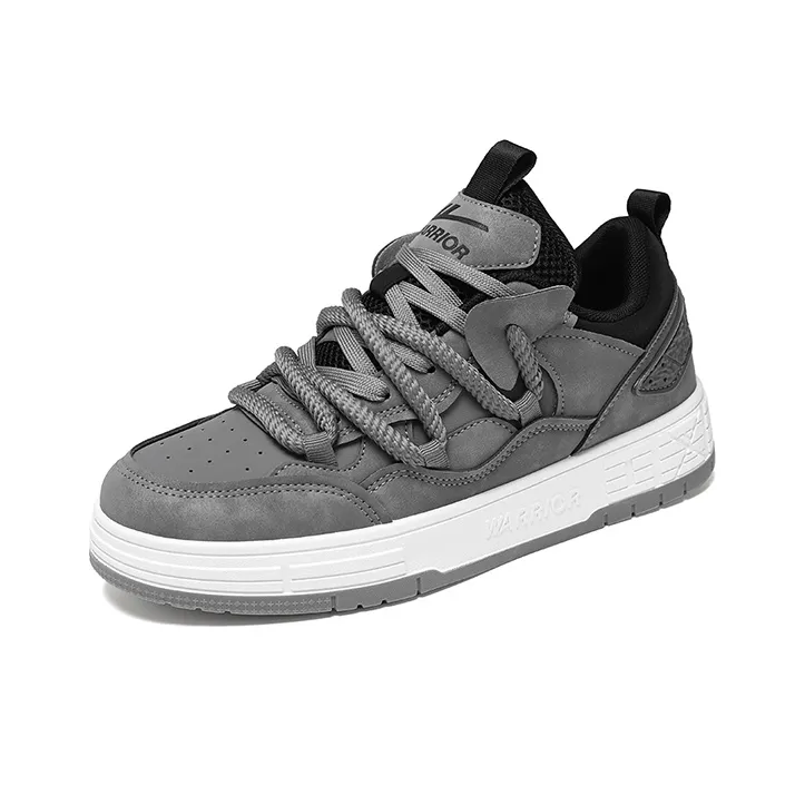 Warrior Height Increasing, Abrasion Resistant, Lightweight, And Breathable Low Top Skateboard Shoes Unisex-1
