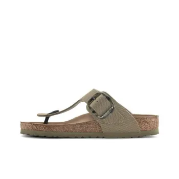Birkenstock Gizeh Vegan Big Buckle Abrasion Resistant Slip Resistant Flip Flops Women's Khaki Loose Fit
