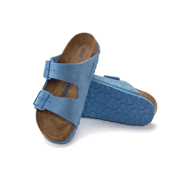 Birkenstock Slide Slippers Women's Sky Blue Regular-4