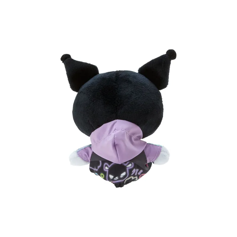 Sanrio Kulomi Kuromi Neon Light Collection Dolls Plush Pendant 15cm Height-2