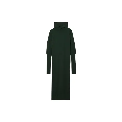 COS ATELIER Limited Series Long-Sleeved Dresses Women's Dark Green