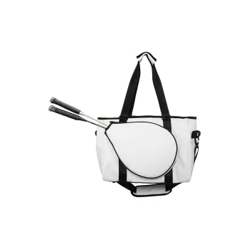 Aito Badminton Racket Bags 2 Pcs Pack Fashion Casual Multipurpose Strap White Unisex Front Storage Pocket