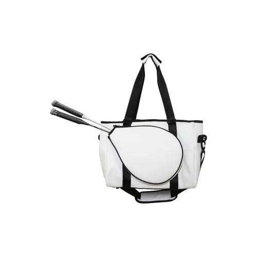 Aito Badminton Racket Bags 2 Pcs Pack Fashion Casual Multipurpose Strap White Unisex Front Storage Pocket