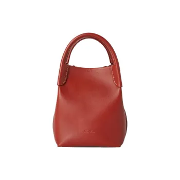 Loro Piana Cow Leather Shoulder Bag, Crossbody Bag, Handbag Mini Women's Deep Chamomile Color