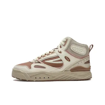 FILA Slam Mid Skate Shoes 'White Beige Brown' Women's